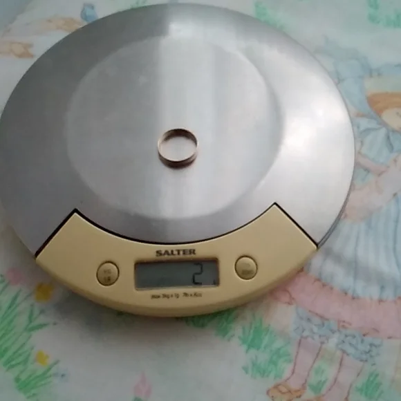 🌙14k Gold Ring Wedding Band - Picture 7 of 8